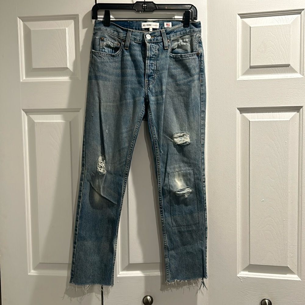Re/Done Cropped Jeans, Size 24